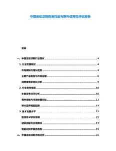 中國運動涼鞋防滑性能與野外適用性評估報告