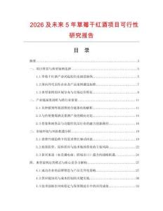 2026及未來(lái)5年草莓干紅酒項(xiàng)目可行性研究報(bào)告