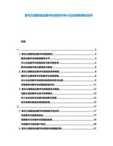 圣馬力諾制造業(yè)數(shù)字化轉(zhuǎn)型與中小企業(yè)創(chuàng)新路徑分析