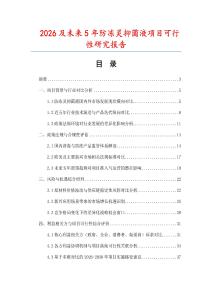 2026及未來5年防凍靈抑菌液項目可行性研究報告