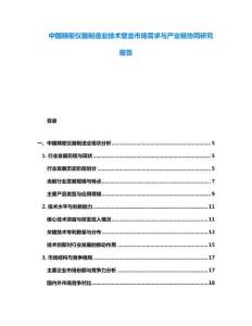 中國(guó)精密儀器制造業(yè)技術(shù)壁壘市場(chǎng)需求與產(chǎn)業(yè)鏈協(xié)同研究報(bào)告