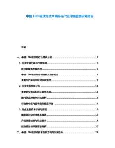 中國LED吸頂燈技術(shù)革新與產(chǎn)業(yè)升級前景研究報告