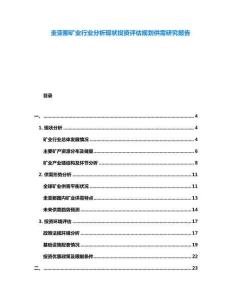 圭亞那礦業(yè)行業(yè)分析現(xiàn)狀投資評估規(guī)劃供需研究報告
