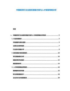 中國吸頂燈企業股權激勵方案與人才保留策略分析