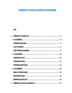中國吸頂燈行業(yè)標(biāo)桿企業(yè)案例與成功經(jīng)驗借鑒