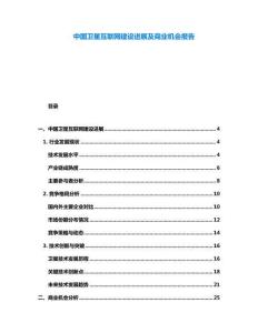 中國衛(wèi)星互聯(lián)網(wǎng)建設(shè)進(jìn)展及商業(yè)機會報告