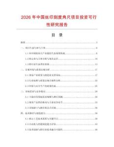 2026年中國(guó)絲印刻度角尺項(xiàng)目投資可行性研究報(bào)告