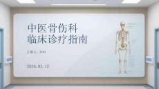 中醫骨傷科臨床診療指南