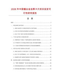 2026年中國(guó)鑲合金齒厚卡尺項(xiàng)目投資可行性研究報(bào)告
