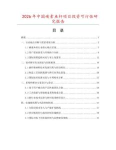2026年中國(guó)碳素魚(yú)桿項(xiàng)目投資可行性研究報(bào)告