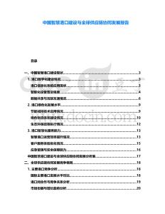 中國智慧港口建設與全球供應鏈協(xié)同發(fā)展報告