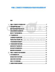 中國(guó)人工智能芯片市場(chǎng)格局及技術(shù)演進(jìn)與商業(yè)前景分析