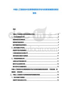 中國(guó)人工智能技術(shù)應(yīng)用領(lǐng)域現(xiàn)狀評(píng)估與創(chuàng)新發(fā)展路徑規(guī)劃報(bào)告