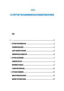 2025-2030燃氣具產(chǎn)品市場發(fā)展調(diào)研及安全性能提升規(guī)劃評估報告
