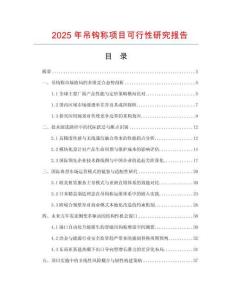 2025年吊鉤稱項(xiàng)目可行性研究報(bào)告