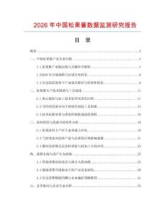 2026年中國松果醬數(shù)據(jù)監(jiān)測研究報告