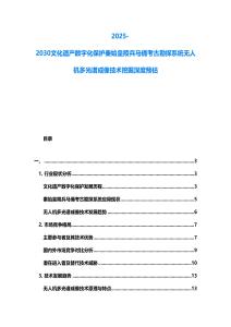 2025-2030文化遺產數字化保護秦始皇陵兵馬俑考古勘探系統無人機多光譜成像技術挖掘深度預估