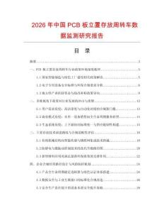 2026年中國(guó)PCB板立置存放周轉(zhuǎn)車數(shù)據(jù)監(jiān)測(cè)研究報(bào)告