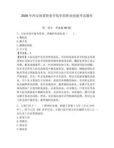 2026年西安海棠職業(yè)學(xué)院單招職業(yè)技能考試題庫及參考答案詳解一套