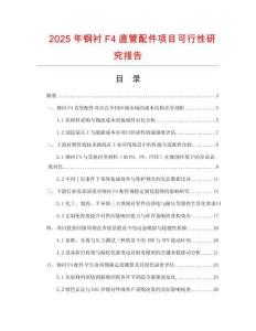 2025年鋼襯F4直管配件項目可行性研究報告