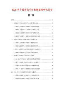 2026年中國水晶耳環數據監測研究報告