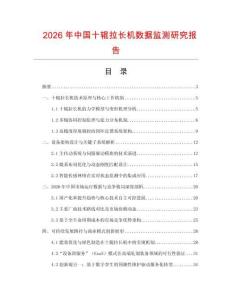 2026年中國十輥拉長機數據監測研究報告