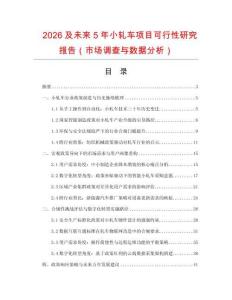 2026及未來5年小軋車項目可行性研究報告（市場調查與數據分析）