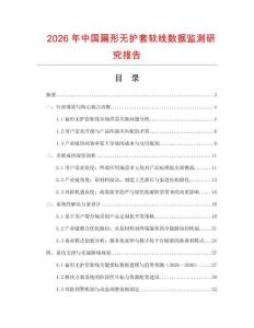 2026年中國扁形無護套軟線數據監測研究報告