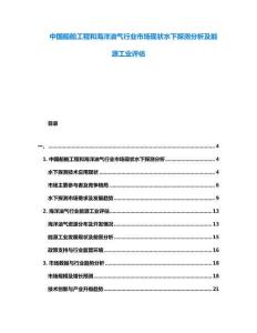 中國船舶工程和海洋油氣行業(yè)市場現(xiàn)狀水下探測分析及能源工業(yè)評估