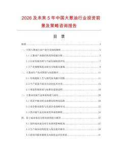 2026及未來5年中國大蔥油行業投資前景及策略咨詢報告