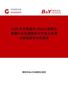 2026年中國(guó)直徑35mm超級(jí)電容器行業(yè)發(fā)展現(xiàn)狀與市場(chǎng)占有率及排名研究分析報(bào)告