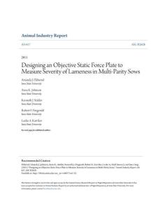 Designing an Objective Static Force Plate to Measure Severity of