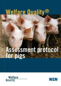 福利評估操作方案  Welfare Quality Assessment protocol for Pigs