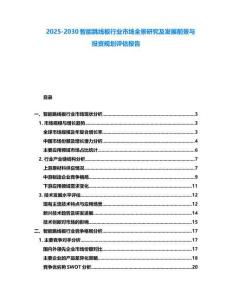 2025-2030智能跳線板行業(yè)市場全景研究及發(fā)展前景與投資規(guī)劃評估報告