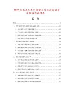 2026及未來5年中國窗臺行業投資前景及策略咨詢報告