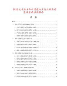 2026及未來5年中國愛力寶行業投資前景及策略咨詢報告