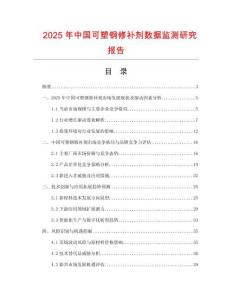 2025年中國(guó)可塑鋼修補(bǔ)劑數(shù)據(jù)監(jiān)測(cè)研究報(bào)告