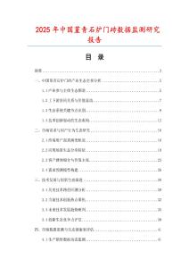 2025年中國(guó)堇青石爐門磚數(shù)據(jù)監(jiān)測(cè)研究報(bào)告
