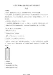 2021年高考物理試卷（山東）（空白卷）(1)