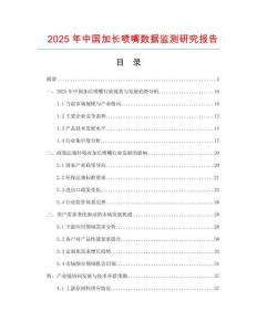 2025年中國加長噴嘴數(shù)據(jù)監(jiān)測研究報告
