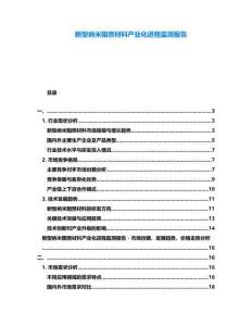 新型納米阻燃材料產(chǎn)業(yè)化進(jìn)程監(jiān)測(cè)報(bào)告