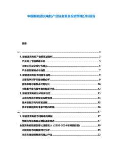 中國新能源充電樁產(chǎn)業(yè)鏈全景及投資策略分析報(bào)告