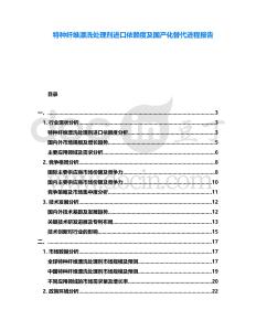 特種纖維漂洗處理劑進口依賴度及國產化替代進程報告