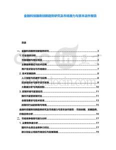 金融科技服務(wù)創(chuàng)新趨勢(shì)研究及市場(chǎng)潛力與資本運(yùn)作報(bào)告