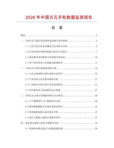2026年中國方孔手輪數據監測報告