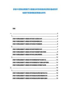 多德卡尼斯遠(yuǎn)程醫(yī)療大數(shù)據(jù)分析系統(tǒng)臨床應(yīng)用價(jià)值成效評(píng)估醫(yī)療資源調(diào)配政策建議研究