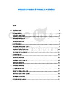 碳酸鋰提取項目的技術(shù)革新資金投入分析報告
