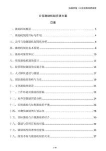 公司激勵(lì)機(jī)制完善方案