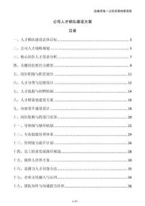 公司人才梯隊(duì)建設(shè)方案