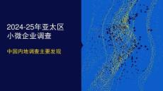 2024-25年亞太區(qū)小微企業(yè)調(diào)查
